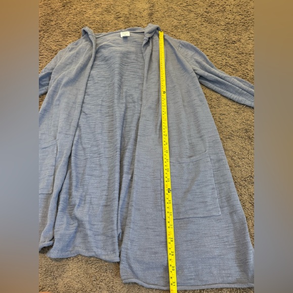 2 FOR $25 Core Life Blue Purple 100% Cotton Open Front Cardigan Sweater Size XS - Picture 7 of 8